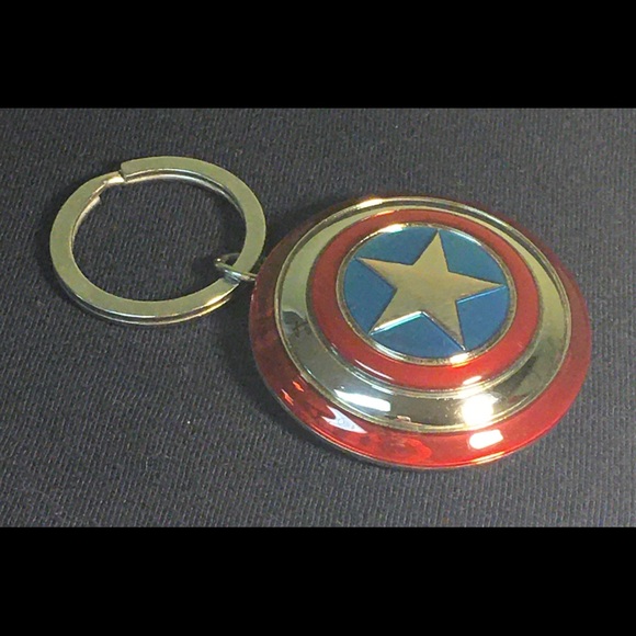 Captain America Accessories - Captain America Shield Keychain